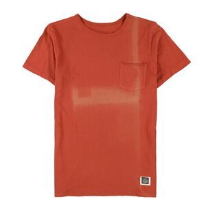 AMBIG Mens The Sherman Basic T-Shirt, Red, NWT
